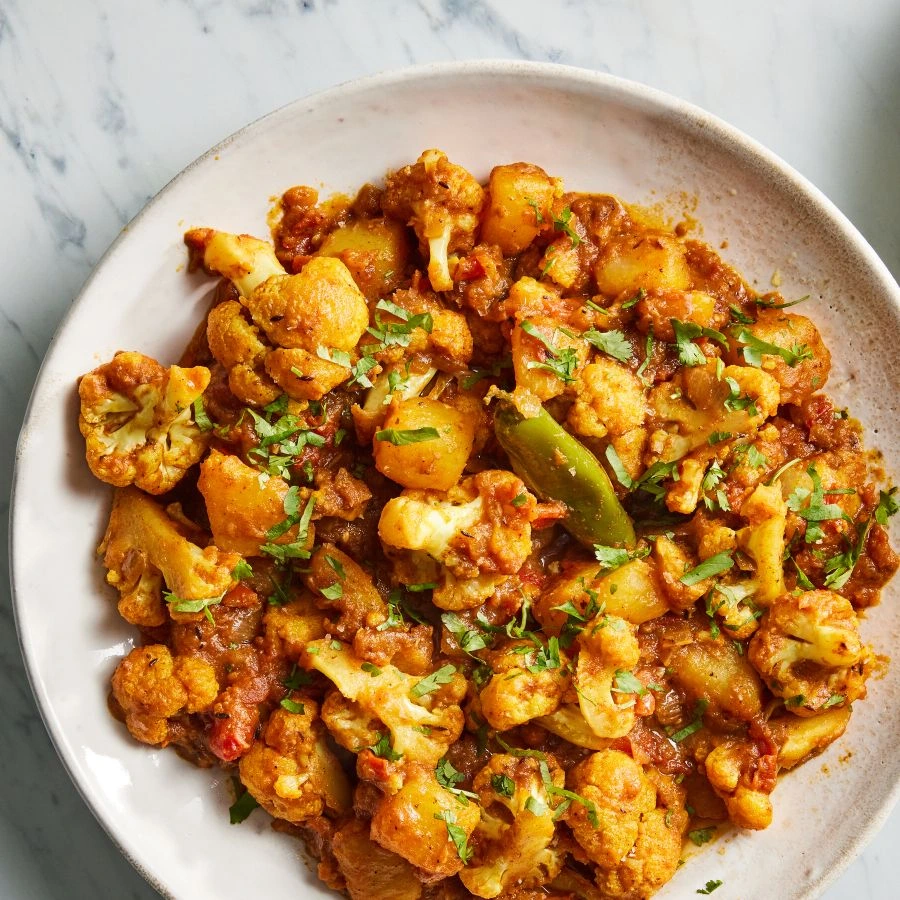 Delicious aloo gobi in Canada, SK